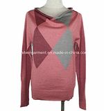 Knitted Round Neck Long Sleeve Fashion Clothing (L15-034)