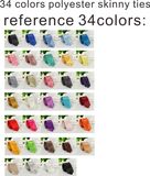 34colors Zipper Ties, Zipper Skinny Ties, Blank Ties