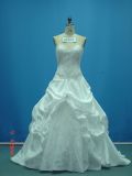 Real Made Sample Lace Beaded Strapless Wedding Dresses (WBY005)