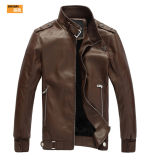 PU Leather Biker Jacket for Men