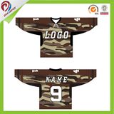 Best Selling Sublimation Blanks Coolmax Camo Ice Hockey Jersey Design Wholesales