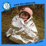 Children Use Thermal Mylar Outdoor Survival Emergency Blanket for Rescue