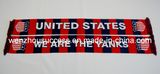 Knitted Jacquard Scarf; Football Scarf. Soccer Scarf - USA Yanks Scarf