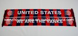 Knitted Jacquard Scarf; Football Scarf. Soccer Scarf - USA Yanks Scarf