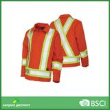 Men Winter Waterproof Hi Vis Policemen Safety Reflective Jacket