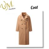 Winter Warm Women Khaki Long Coat Jacket Outer Wear