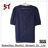 Wholesale Leisure Large Round Neck Button Shirt