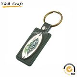 Personalized Soft Enamel Real Leather Keyring Ym1037