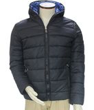 Shenzhen Winter Windproof Thermal Polyester/Cotton Padded Hoody Blue Leisure Outer Jacket