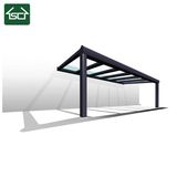 Sturdy Aluminium Frame Hollow PC Balcony Waterproof Awning Patio