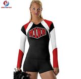 Custom Long Sleeves 90% Polyester Printing Cheerleader Jersey Sexy Wholesale Uniforms