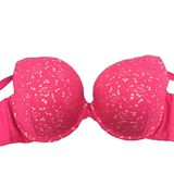 Woman Sexy Large Size Lace Pink Polka DOT Brassiere