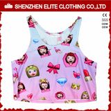 Cheap Dance Custom Print Sublimation Polyester Crop Top (ELTWBJ-302)