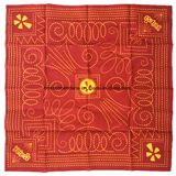 China Factory Produce Customized Design Printed 22 Inch Red Cotton Headwrap Bandanna