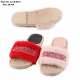 Good Quality Indoor House Ladies Flat Women Plush Slippers