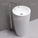 Hot Italian Style Oval Stone Freestanding Pedestal Sink