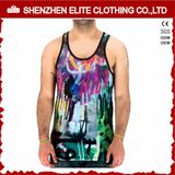 Custom Made Fashion Printing Sublimation Gym Singlets (ELTMBJ-193)