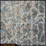 Fancy Snake Grain Synthetic PU Leather for Shoes Bags Making Hx-S1722