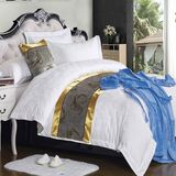 European Size Cotton Jacquard Sateen Duvet Cover Set