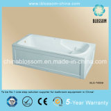Acrylic Economical Bathtub with Apron (BLS-7458B)