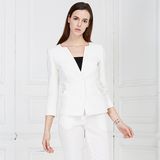 Women Formal White Dress Suit