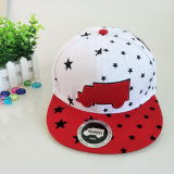 White Red 3D Embroidery Cotton Snapback Cap