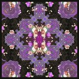 Digital Print Custom Fashion Silk Scarf (F13-C-0033)