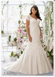 2016 Short Sleeve Plus Size Wedding Dresses PLD3197