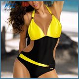 Contrast Color Lycra Fashion Bikini Swimwear Swimsuit