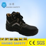 Middle Ankle Buffalo Leather Safety Shoes for Industrial Use
