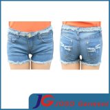 Girls Ripped Mini Jeans Shorts (JC6076)