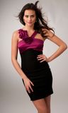 One Shoulder Satin Two Colors Cocktail Dresses (CD3016)