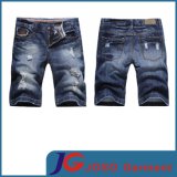 Body Shape Patch Front Pocket Jean Men Scratch Shorts (JC3332)