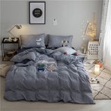 Sets Coral Velvet Bedding with Pillow and Quilt Cover with Picture of Cactus