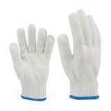 White Cotton Knitted Safety Working Glove