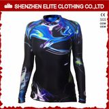 Sublimation Printing Long Sleeve Rash Guard Shirt for Women (ELTRGJ-264)