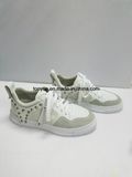 Lady Leather Stitching Casual Shoes