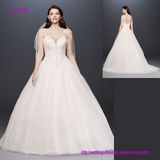 Strapless Sweetheart Neckline Open Back Wedding Dress