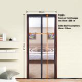 2018 Door Mosquito Net Screen Door Magnetic Closure