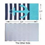 Quick-Dry Custom Microfiber Suede Travel Sports Beach Towel with Mesh Bag