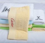 100% Cotton Candy Color Hotel Face Hand Towels 150g
