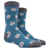 a Combination of Circles and Stripes Patten Sock