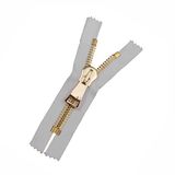 No. 15 C/E a/L Gold Teeth Brass Zips