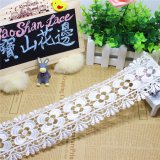Stock Wholesale 8.5cm Width Embroidery Nylon Lace Polyester Embroidery Trimming Fancy Lace for Garments Accessory & Home Textile & Curtain