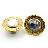 Custom Metal Jeans Button with Decorative Diamond