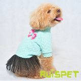 Cotton Hoodie Chiffon Dress Dog Pet Clothing