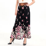 Fashion Women Leisure Chiffon Printed Floral Skirt Dress