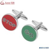 Custom High Quality Fashion Company Brand Cufflink Manufacturer