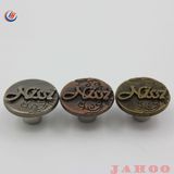 Metal Brass Jeans Button Custom Denim Jeans Shank Buttons