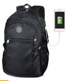 Black Polyester Casual Outdoors Sports School Backpacks
